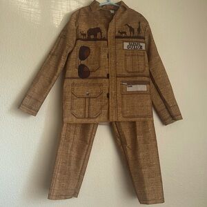 Safari Guide Halloween Costume with Hat Small Brown